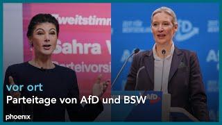 phoenix vor ort: Parteitage AfD und BSW | 12.01.2025