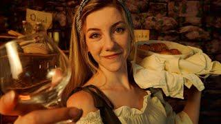 ASMR  Banter with Branwen the Barmaid | Fantasy Tavern Roleplay, Fabric Folding, Soft Spoken