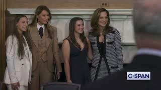 Melania Trump pix w/ participants Congress roundtable on AI deepfakes and revenge porn (3-3-2025)