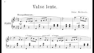 Oskar Merikanto | Valse lente, Op.33