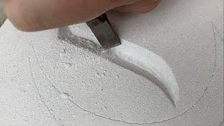 Satisfying limestone carving