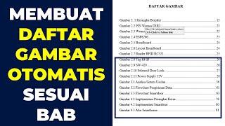 MEMBUAT DAFTAR GAMBAR OTOMATIS SESUAI BAB - MERAPIKAN DAFTAR GAMBAR - MEMBUAT DAFTAR TABEL OTOMATIS