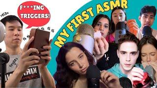 50 people doing ASMR for the FIRST TIME