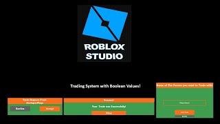 How to make a Trading System with Booleans! (Roblox Studio) | DoritoDan