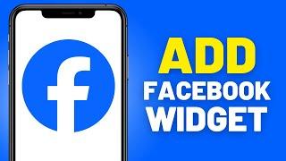 How to Add Facebook Notification Widget to Home Screen