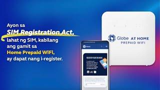 #SIMRegNaTayo: Paano i-register ang inyong Globe At Home Prepaid WiFi SIM sa GlobeOne App?