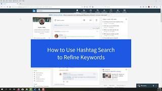 How to Use LinkedIn® Hashtags to Find Keywords