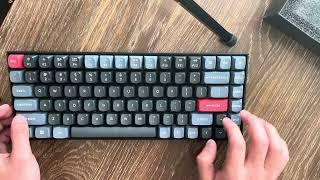 Keychron K2 Pro Red Switch Unboxing and Sound Test