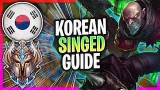 WHEN A KOREAN CHALLENGER PLAYS SINGED TOP! | CHALLENGER SINGED GUIDE