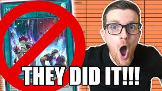 THEY DID IT!!!!!!!! | Yu-Gi-Oh! Official November 2022 TCG Banlist! LIVE REACTION!