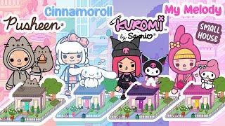 KUROMI CINNAMOROLL MY MELODY PUSHEEN SANRIO Cute SMALL HOUSE not FREE TOCA BOCA WORLD House Ideas