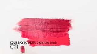 Da Vinci Kolinsky Red Sable Oil Brushes - Filbert, Size 12