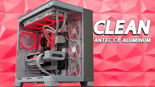 ANTEC Scores Again - C8 ALUMINUM WHITE PC Build | Showace | Review