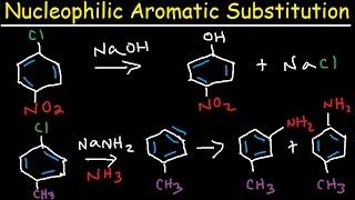 Nucleophilic Aromatic Substitution Reaction Mechanism - Meisenheimer Complex & Benzyne Intermediate