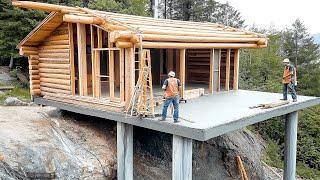 Familie baut Traum-Blockhaus im Wald | von @loginnature8516