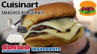 Cuisinart Smashed Burger Kit & Cooking a Smashed Burger w/ Costco Ingredients - Review