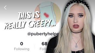 pubertyhelper101: creepy tiktok account...