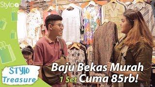 Belanja Baju Bekas Murah di Pasar Senen Jakarta | Thrift Shop Haul + Try On Indonesia