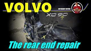 Volvo XC90. The rear end repair. Ремонт задней части.