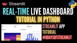 Real-Time Live Finance/Marketing/Data Science Dashboard in Python #8daysofstreamlit Day8 Tutorial