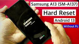 Hard Reset Samsung A13/Unlock pin,pattern,password || Factory reset Samsung A13