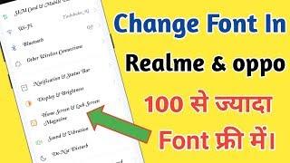 Change 100+ Free Stylish Font in Any Realme & Oppo Mobile | Download Realme and Oppo Free Font