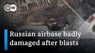 Kyiv says 9 Russian planes destroyed in blast on the Crimean Peninsula | DW News