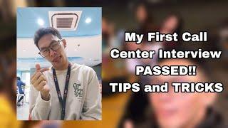 MY FIRST CALL CENTER INTERVIEW PASSED | NO CALL CENTER EXPERIENCE  HOW TO PASS CALL CENTER INTERVIEW