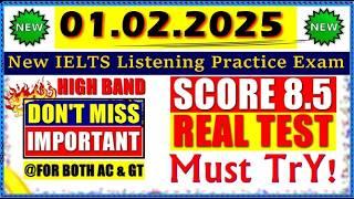 IELTS LISTENING PRACTICE TEST 2025 WITH ANSWERS | 01.02.2025