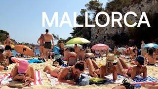 Cala LLOMBARDS  PARADISIAC beach in MALLORCA island  Spain 2024 4K