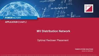 PowerFactory - MV Distribution Network – Optimal Recloser Placement