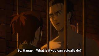 Eren Scares The $h*t Out of Hange, Eren was about to Transform on Her | Attack on Titan Season 4