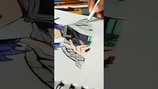 drawing Shinobu Kocho #youtubeshorts #art #drawing #deamonslayer