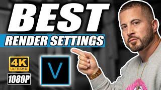 BEST Sony Vegas Pro Music Video Render Settings [4k & 1080 Quality]