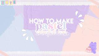 How To Make Pastel Colourful Text