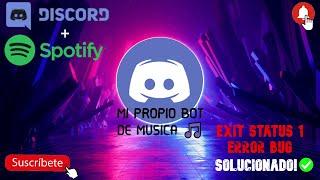 COMO CREAR MI PROPIO BOT DE MUSICA EN DISCORD 2022 / SPOTIFY EN DISCORD + SOLUCION BUG (FUNCIONA)