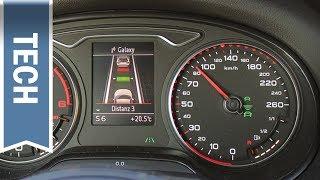 Audi ACC Adaptive Cruise Control Erklärung, Demo, Anleitung (Q5 Modell 2013) German