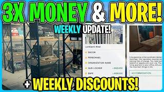 GTA Online WEEKLY UPDATE 3X Money & More!