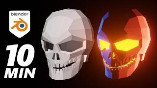 Model a SKULL in 10 MINUTES - Blender - Episode 120