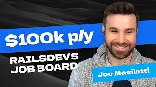 Solo founder grows reverse job board to $100k a year - Joe Masilotti, RailsDevs