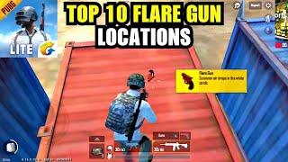 PUBG MOBILE LITE FLARE GUN TOP 10 LOCATIONS IN VARENGA | HOW TO FIND FLARE GUN IN PUBG MOBILE LITE