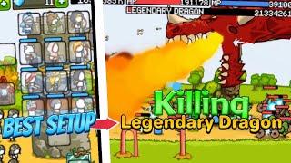 Growcastle : Finally I Beat Legendary Dragon  | Best Setup To Kill Legendary Dragon 