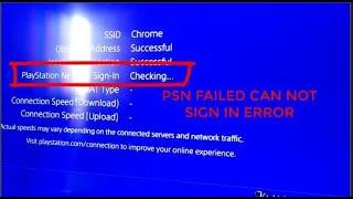 PS4 Can Not Sign In Error PSN Failed October 2021 But Fix Now