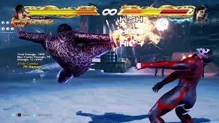 Tekken 7 Season 1 Law - Max damage from d/f+2 (70 dmg)