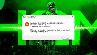How to FIX fatal error (0XC0000005) on H2M