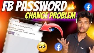 something went wrong.please try again later facebook password change problem | facebook password