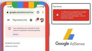 (Adsense) Your payments are currently on hold. Action is required to release payment 2022