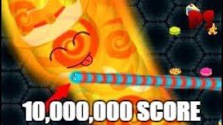 Wormate.io 10,000,000 SCORE Gameplay / Tiny HACKER Worm Kills BIGGEST Worms Epic Wormateio Gameplay