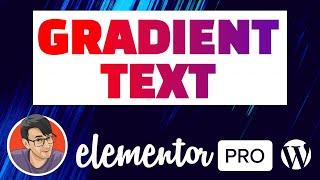 Elementor Gradient Text | No Extra Plugins