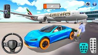 New Super High Speed Blue EV Car For Crazy Driving - 3D Driving Class 2025 - Android iOS 3D gameplay